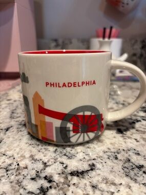 Starbucks Philadelphia Red and Gray City Icon Mug
